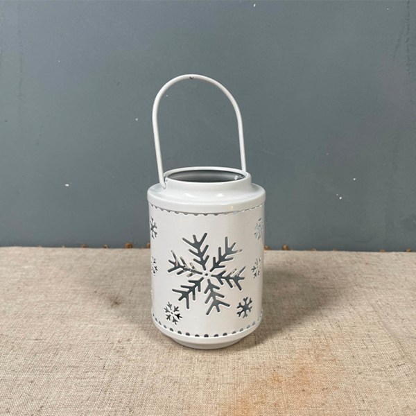 Nordisk Ihålig Elg/Jul/Snöflinga Ljusstake Ljuslykta Dekoration Festtillbehör White - Tree