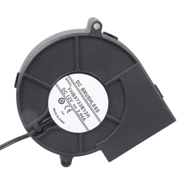 97mm Centrifugal Kylfläkt 12V Dubbla Kullager Passar för Tunga System