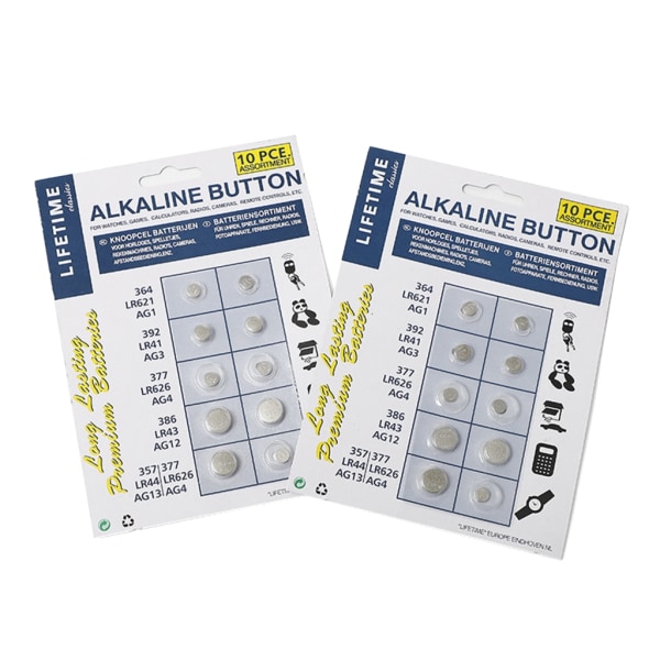 AG4 alkaliska myntbatterier Långvariga prestandaknappbatterier för leksak