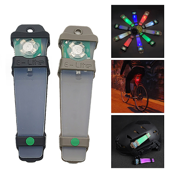 Hjelm Flash Light Overlevelses Flash Light Personlige Identifikationsmarkør Lys Sand shell Red light