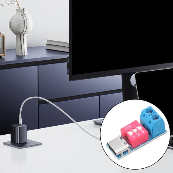 2 st USB C PD Trigger Modul Kort QCDecoy Enhet för Snabbladdning