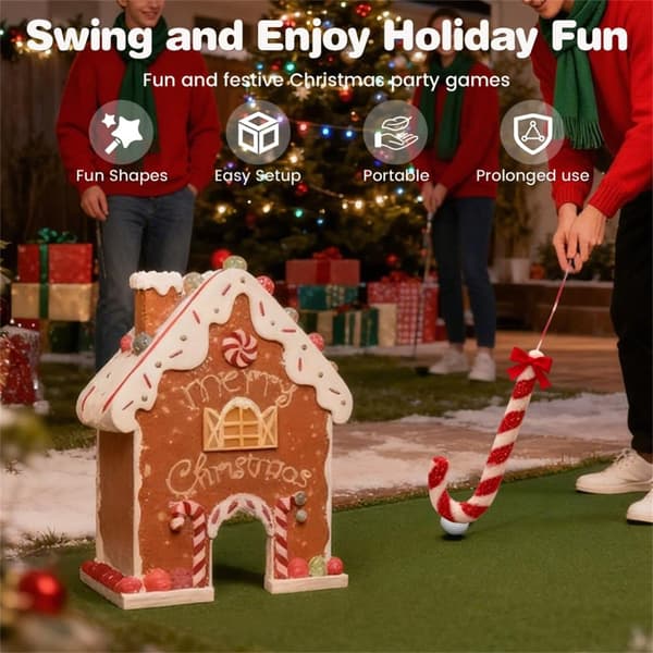 Festival Pepparkakor Golfspel Godisklubba Golfset för Julmys