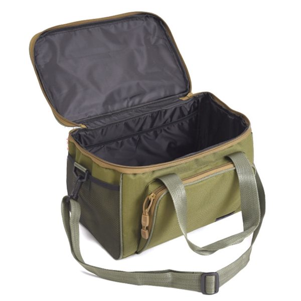 Fiske skuldertaske fiskegrej taske stor kapacitet vandafvisende fiske lokkemad taske Army Green