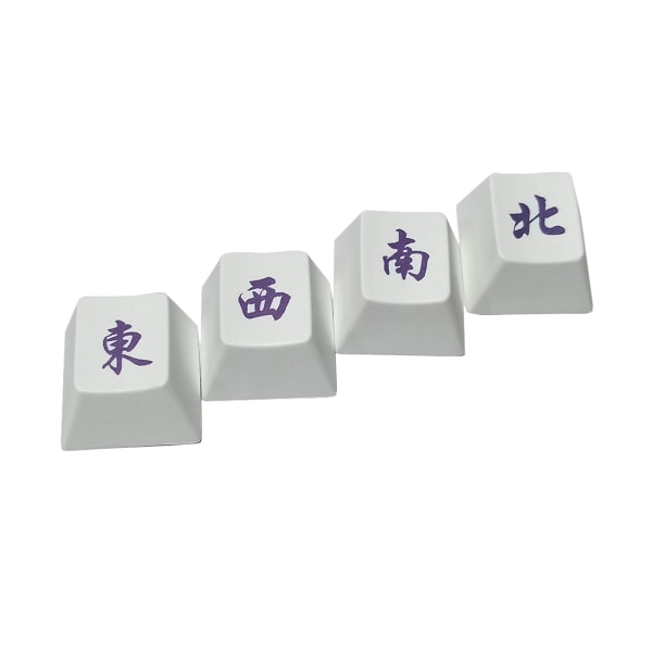 4 kpl PBT näppäinsuojuksiin Sublimaatio Mekaaninen Näppäimistö Korkit Sparrow Mahjong Varjostusvalo Näppäimistösarja Set R4