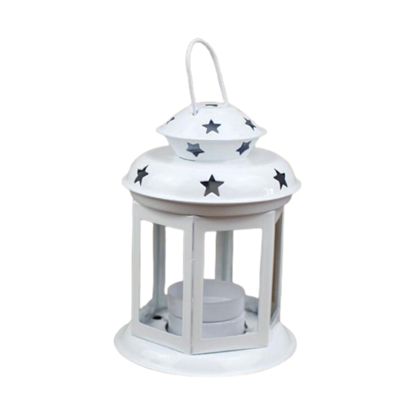 Metal Castle Lysestage Craft Candle Light fyrfadslys Hjem dekoration til Stue Soveværelse Kontor Bordplade
