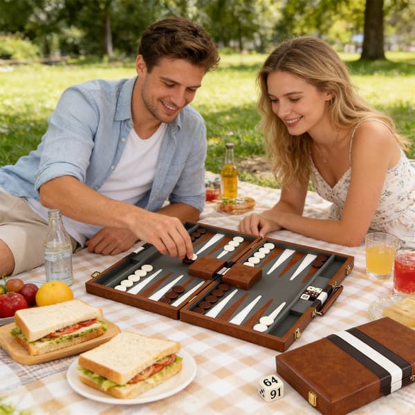 Strategisk brettspill Backgammon-sett Perfekt gave