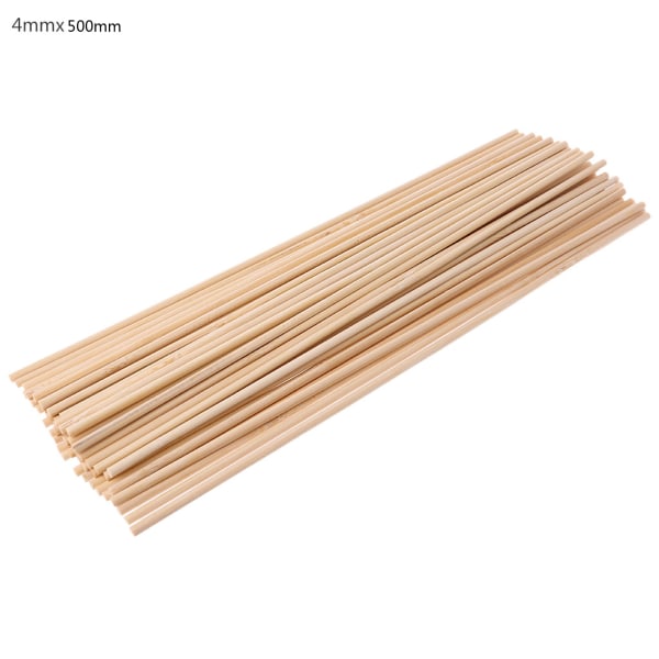 50-pack Plant Stake Träpinnar Blommor Plant Stake Stake Canes Bambu Material 4mm
