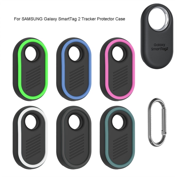 Skyddskåpa Cover för Smarttag 2 Tracker anti-scratch nyckelring White