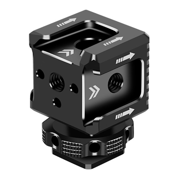 1/4" skruvadapter Mic Light Stand Monitor Förläng fäste Tre-huvud Hot Shoe Base Lättvikt Lämplig för fotografering