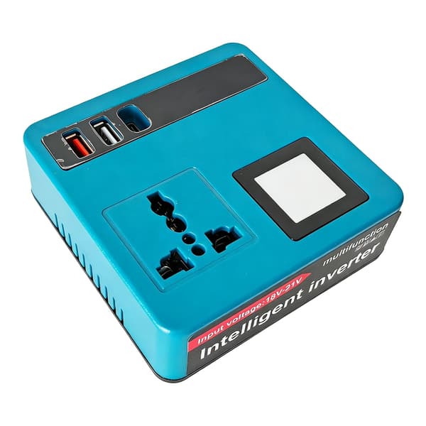 Høyeffektiv strømomformer med LED-belysning og USB-port