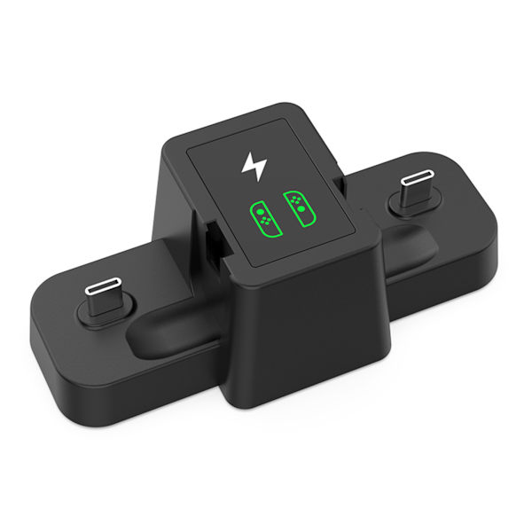 Laddare för Switch/Switch OLED 2 i 1 Laddningsdockningsstation LED Laddningsindikator Kontrollenhet Laddningstillbehör
