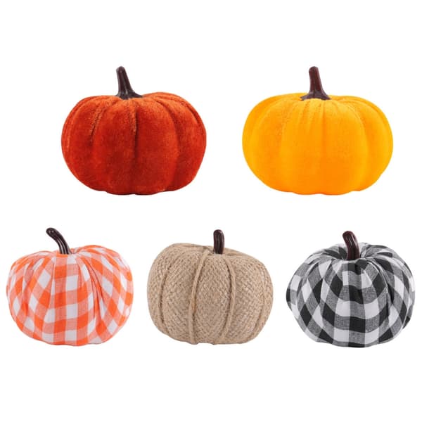 Mini Halloween-græskar til Thanksgiving Halloween-høstpynt