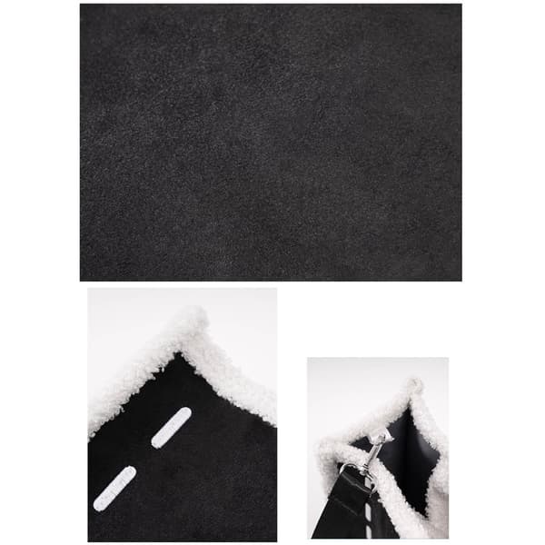 Handväska med stor kapacitet Chic och praktiska tygväskor Damaxelväska Dark brown
