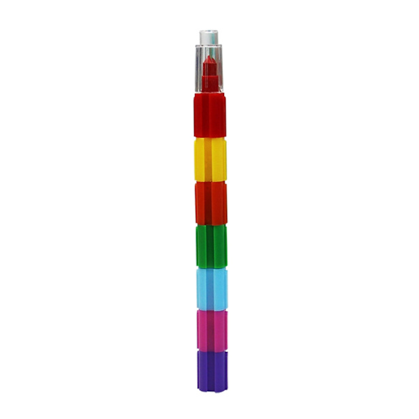10 st Stapling kritor för barn ritning Doodling böcker, byggstenar Crayon Pen Liten ficka Crayon Pennor