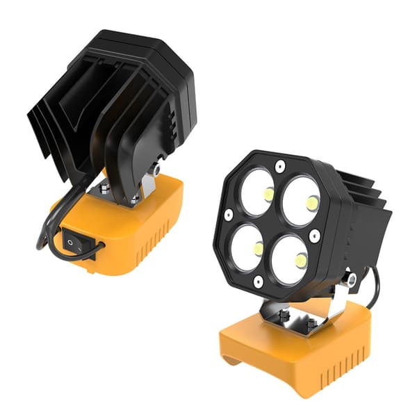 6000LM 40W LED arbeidslys for 18V 20V batteri, vannbestandig