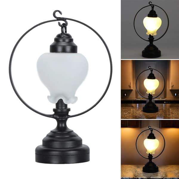 Miniature Bordlampe Model Dukkehus Tilbehør Rollespil Møbler
