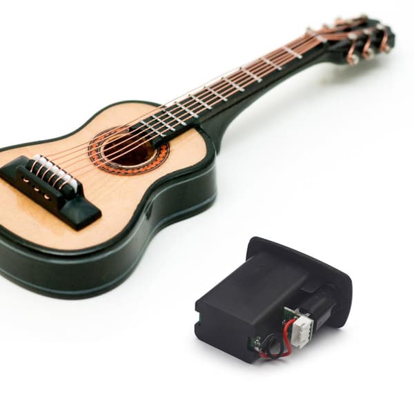 Aktiv basgitarr pickup 9V batterilåda plast batterilucka hållare fodral