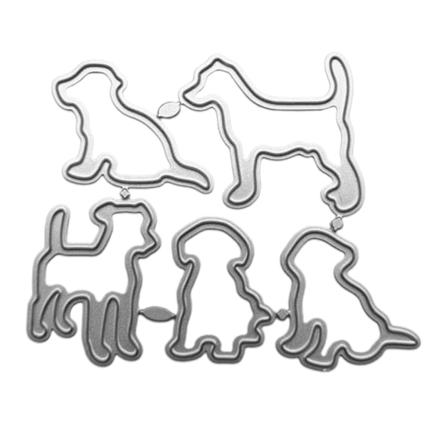 Hundehvalp Animal Metal Cutting Dies Prægning Stencil DIY Scrapbog skabelon
