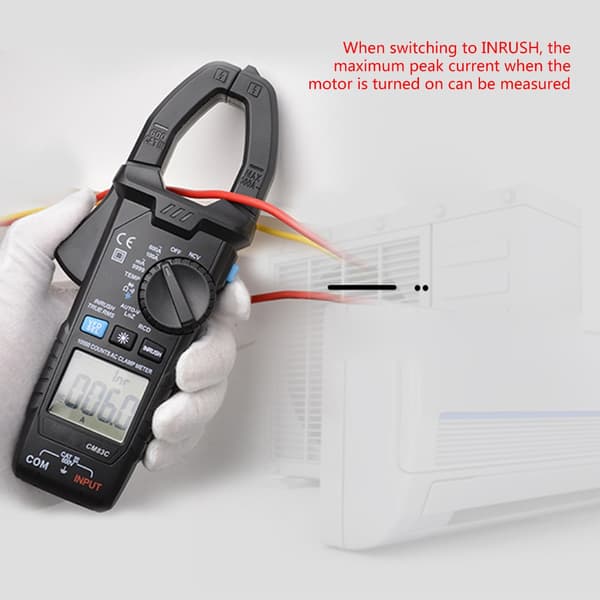 Opgraderet digitalt tangmeter højpræcisionsmultimeter med LCD-baggrundsbelysning NCV