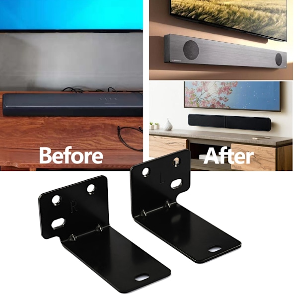 Utrymmesbesparande Soundbar-hängare Soundbar-fäste Hylla Snyggt Monteringsfäste