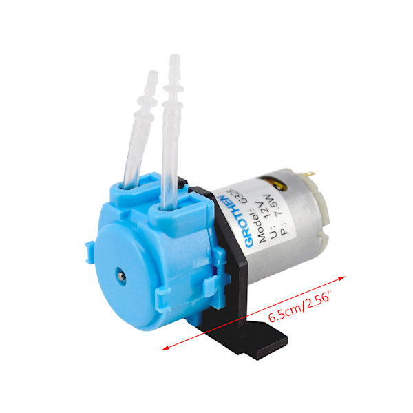 12V peristaltisk pump Lång livslängd Vätskedoseringspump Gadgettillbehör för kemisk biologi Praktisk liten pryl Green