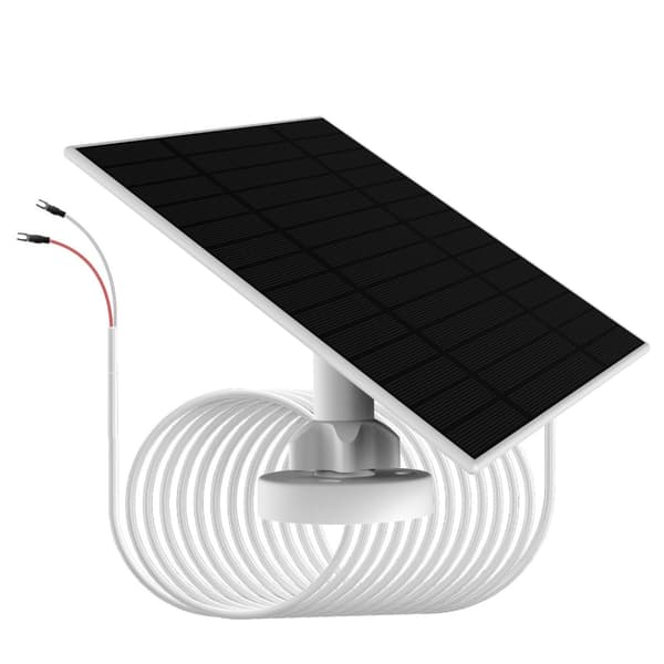 6W Solcellepanel Dørklokke Batterilader 6W med Brakett Vanntett Panel