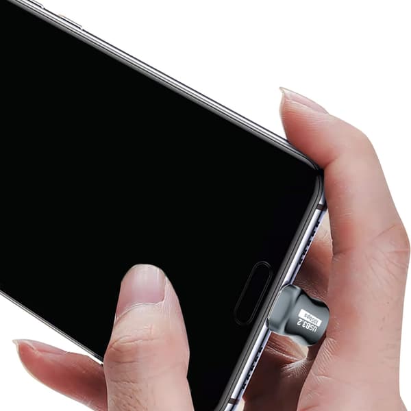 USB C 3.2 Gen2 10 Gbps jatkokaapeli Type C - Type C PD100W 5A pikalataus 1.5m