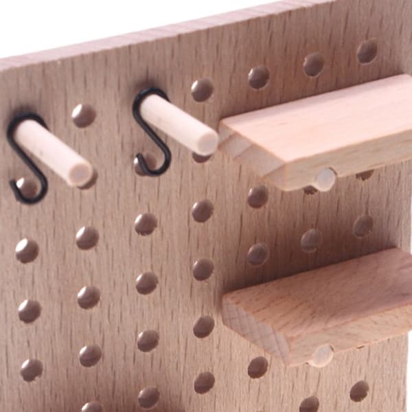 Miniatyr treveggpanel for dukker DIY oppbevaring lekehusdekorasjon