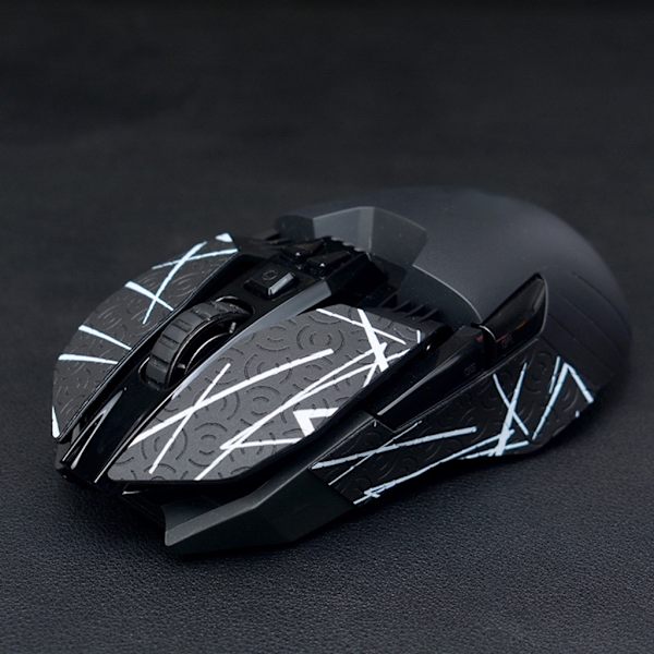 Muse-sideklistremerker Svettebestandig grepstape Sklisikkert øgleskinn for Logitech G900 G903 Hero Suck Sweat-klistremerker