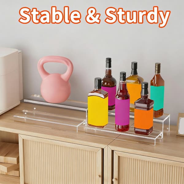 2-lags spritutstillingsstativ for champagne- og spritflasker