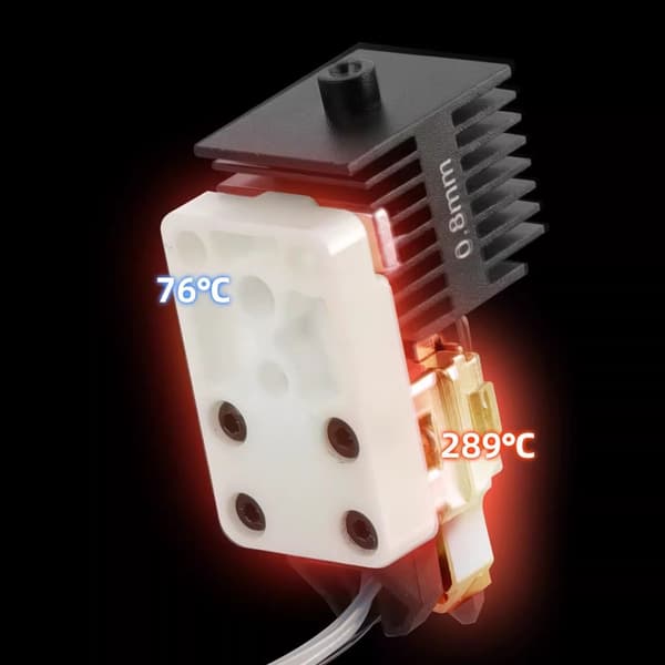 3D-printer varmekomponent P2S Hotend varmeenhed keramisk zirconia