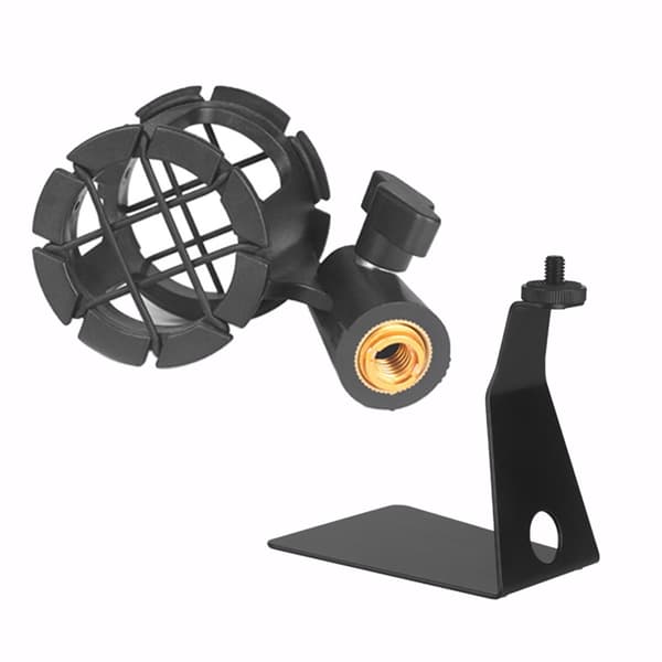 Justerbar mikrofon shock mount clip til Vlog og live streaming opsætninger