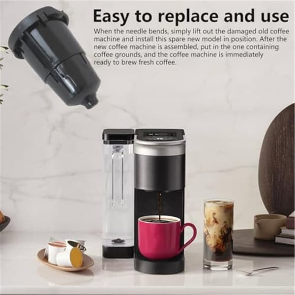 Premium kaffefilterholder i plast, reservedel til kaffemaskin