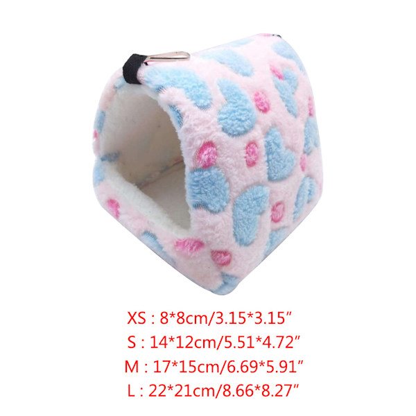Hamster hængende hængekøje bur Plys skjulested telt hytte til leg Rest House Marshmal Dark Brown XS