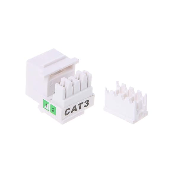 5 stk. Rj11 Cat3 Stikforbindelse Telefonmodul 4-leder Telekom Stemmeadapter