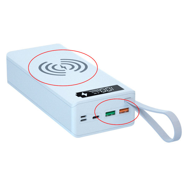 Irrotettava QC3.0 PD Quick Charge LCD-näyttö DIY 16x18650 akku case Power Bank Shell-akulle ilman suojausta