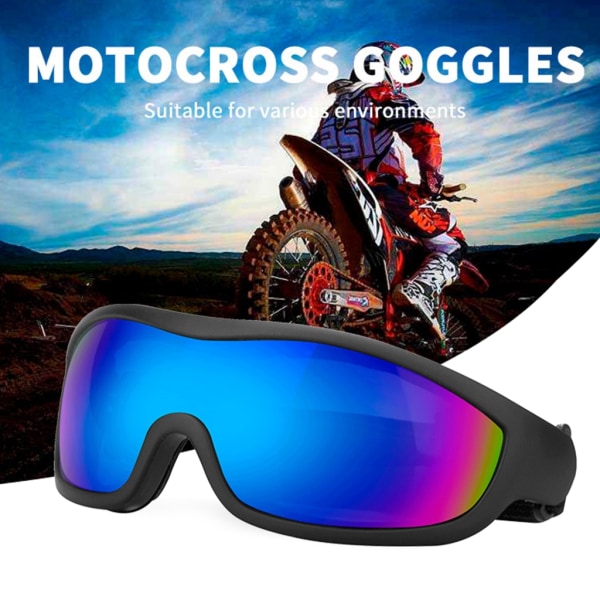 Hållbara glasögon ridglasögon med UV-filter för motorcykel- och elcyklister Clear