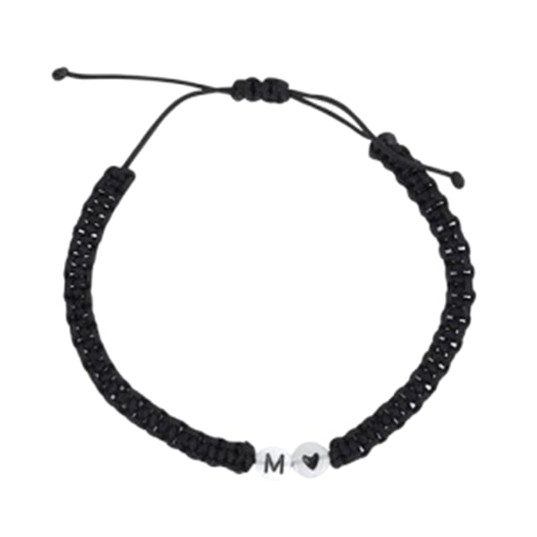 Löftarmband Vänskapspar Matchande armband Lysande rund pärla Elastiskt rep Alla hjärtans dag present för kvinnor null - M
