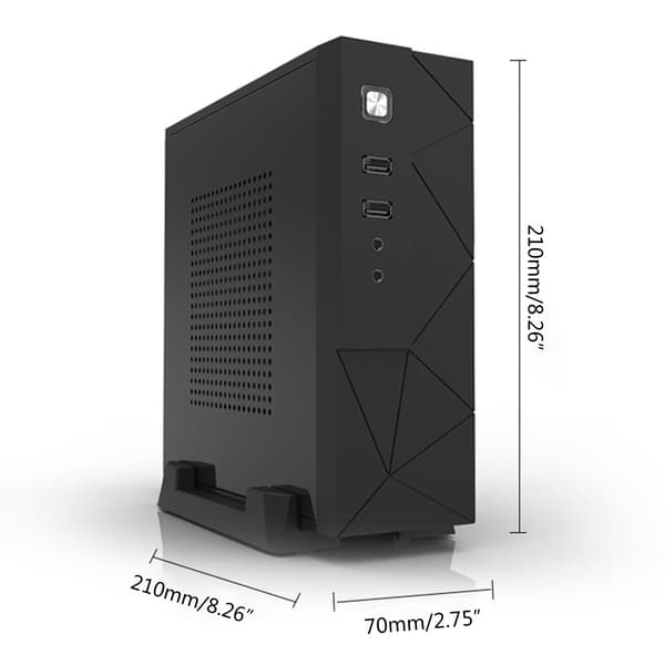 JX01 SECC Mini ITX HTPC Kabinet Spilcomputer til Kabinet Boks Desktop PC Kabinet
