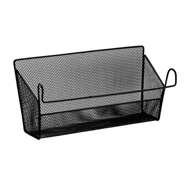 Sengekant Opbevaringskurv Sovesal Senge hængende kurve Metal Mesh Desktop Hjørnehylder Organizer Stativ til Bog Telefoner Drikkevarer Væv Kontor Hjem