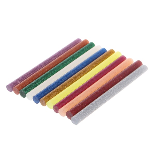 11 stk Hot Melt Lim Stick Mix Farve Glitter Viskositet DIY Craft Legetøj Reparationsværktøj