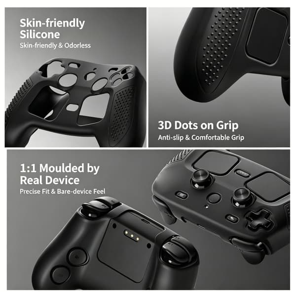 Silikonecover Fuld Kropsbeskyttelse Komfortabel til Steam Controller 2 Gamepad