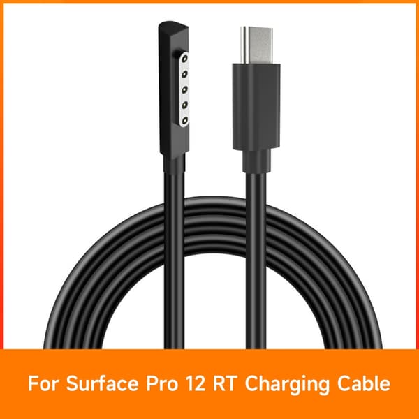 Surface Connect till USB C Laddningskabel Strömkabel för Surface Pro 1 2RT