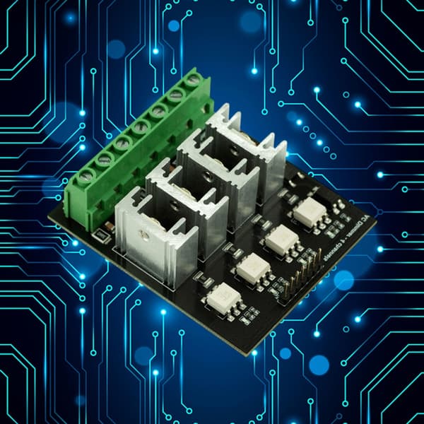AC Lysdimmermodul Sikkerhetslysdimmermodul 4 Kanal 3.3V/5V