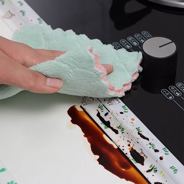 Klar selvklæbende fugebånd Køkken fugeforsegling Tape fuge tape til køkkenbordplader Håndvask Badeværelse Toilet null - C