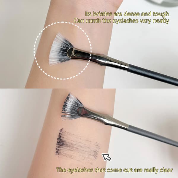Fläktformad Ögonfransborste Fransborste Mascara Fläktborste för Ögonmakeup