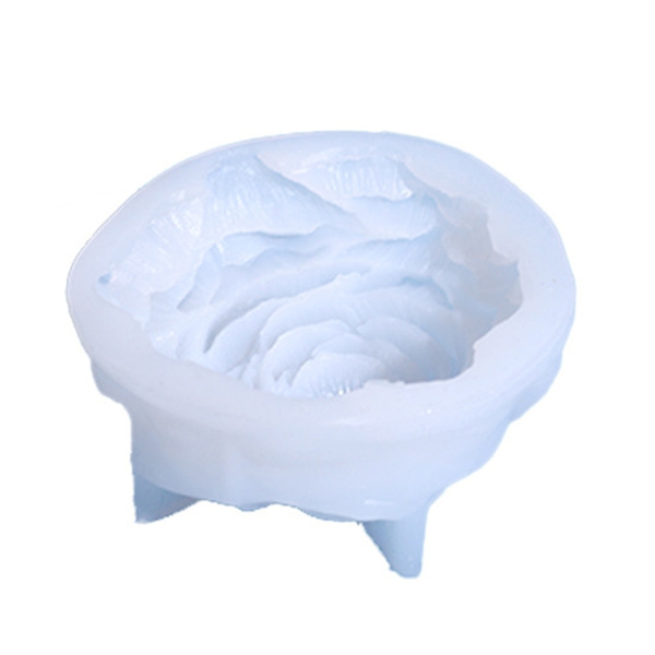 3D Rose Silikone Lysform Lysfremstilling Blomster Lysform Diffuser