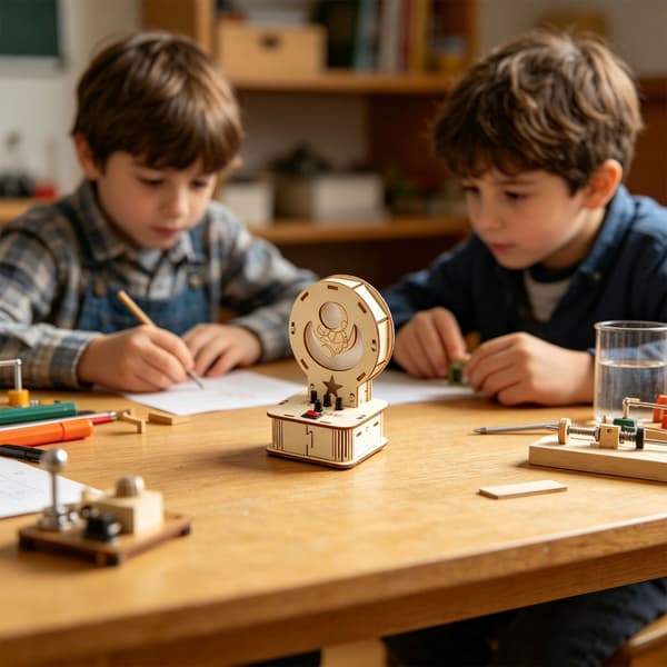 Pedagogisk vitenskapsprosjektleke i tre for barn med knottbase