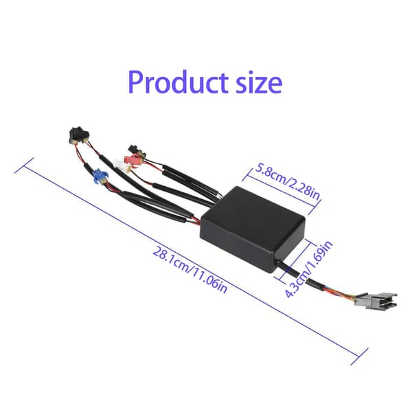Skateboard Ljus Kontroller Ljuspanel Modul Scooter Lampbräda Modul