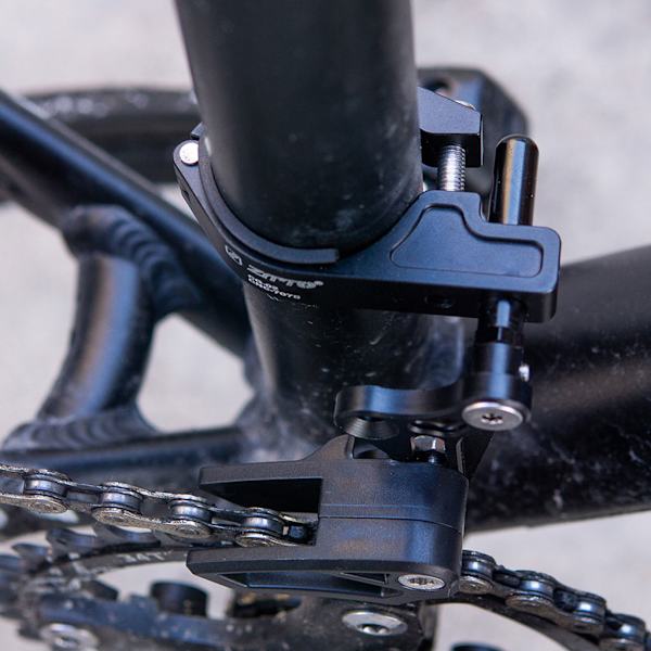 Justerbar MTB Sykkelkjedeguide Beskytter Klemme Direkte Montering Black